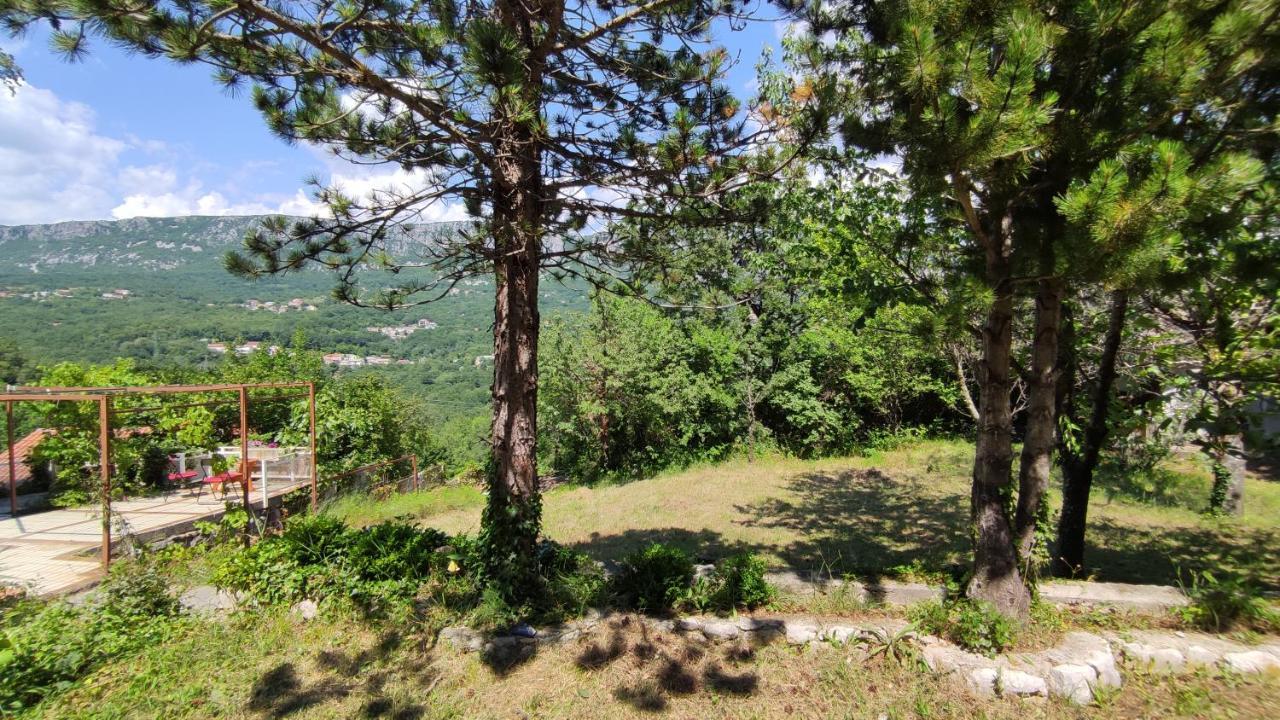 Amazing Sea-Mountain Valley View House With 3 Terraces And Huge Chill Gardens, 5Min From The Sea! Bribir  Ngoại thất bức ảnh